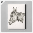 アートパネル-Head of a donkey - ジャン ベルナール Canvas.