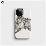 Head of a donkey - Jean Bernard Phone Case.