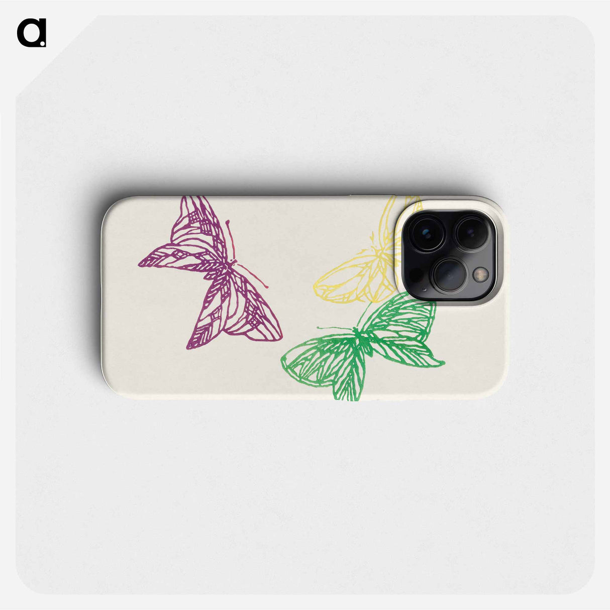 Japanese butterfly - Kamisaka Yukika Phone Case.