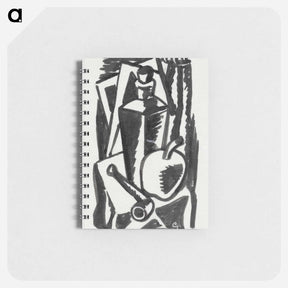 アートメモ帳-Still life with apple, pipe and bottle - レオ ヘステル Memo.