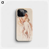 Woman with Nude Boy at Her Left - Mary Cassatt Phone Case.