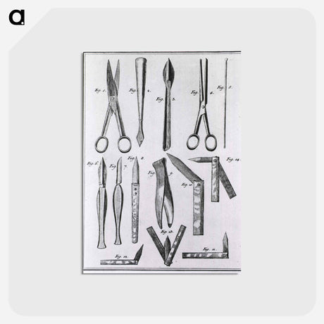 アートポストカード-Bloodletting Instruments
 - 国立医学図書館 Postcard.