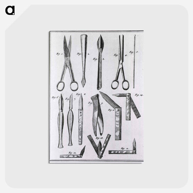 アートポストカード-Bloodletting Instruments
 - 国立医学図書館 Postcard.