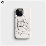 Seated Nude Woman - ポール シニャック Phone Case.