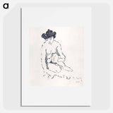 Seated Nude Woman - ポール シニャック Poster.