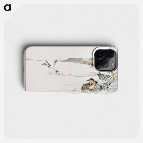 Falcated Teal and Reed Illustration
 - 鳥類図鑑 Phone Case.