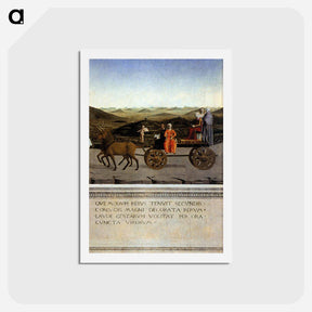 アートポストカード-Triumph of Battista Sforza - ピエロ デラ フランチェスカ Postcard.