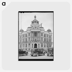 アートポストカード-Gatesville Courthouse
 - ラッセル リー Postcard.