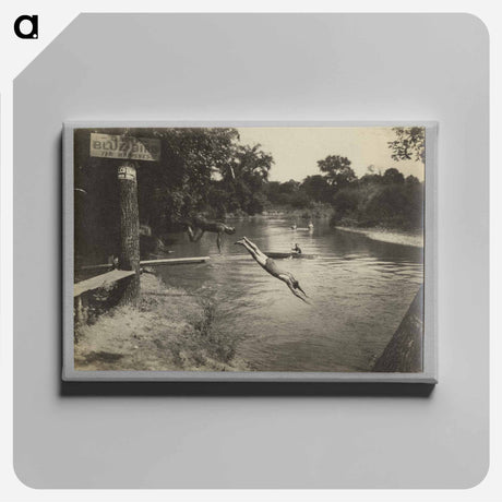 アートパネル-Swimmers in River
 - セントルイス美術館 Canvas.