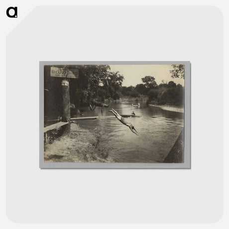 アートポストカード-Swimmers in River
 - セントルイス美術館 Postcard.