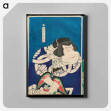 Popular Pillars of the Spring Sumo Tournament - 豊原 国周 Canvas.