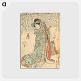 アートポストカード-Woman under the Sakura
 - 歌川 国貞 Postcard.