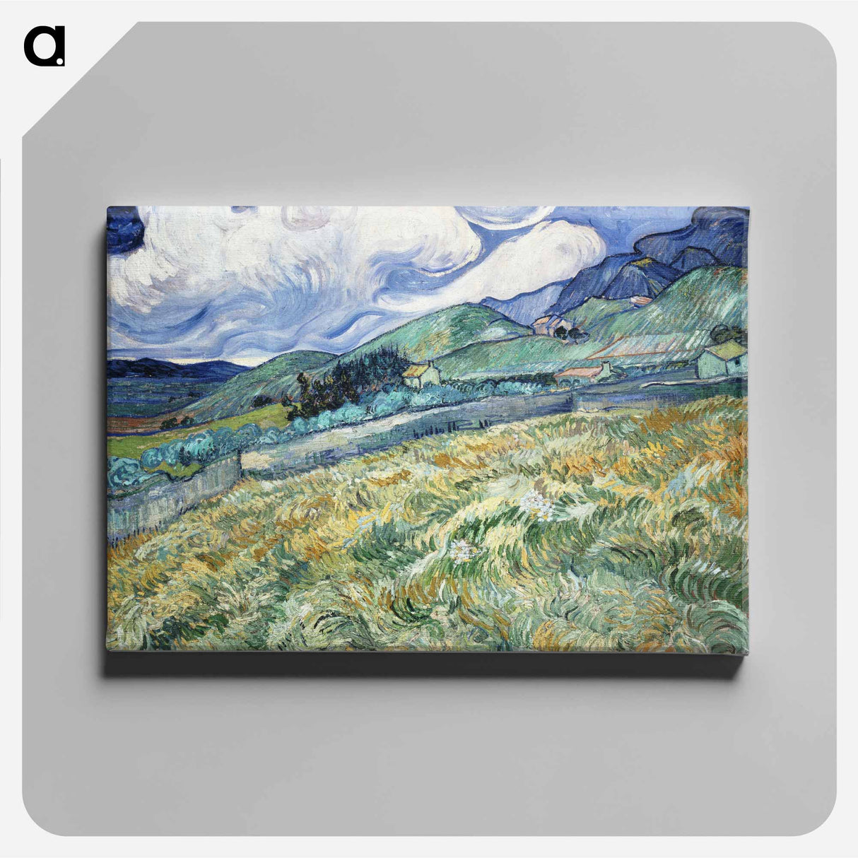 Van Gogh's Landscape from Saint-Rémy - フィンセント ファン ゴッホ Canvas.