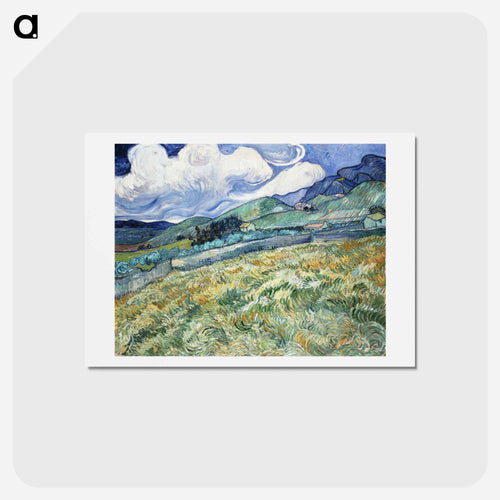サン＝レミの山岳風景 - フィンセント ファン ゴッホ Postcard.