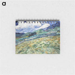 アートメモ帳-Van Gogh's Landscape from Saint-Rémy - フィンセント ファン ゴッホ Memo.