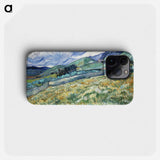 Van Gogh's Landscape from Saint-Rémy - Vincent Van Gogh Phone Case.