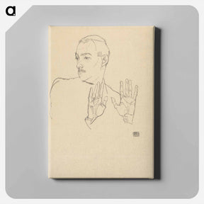 アートパネル-Arthur Roessler Portrait
 - ウィーン博物館 Canvas.
