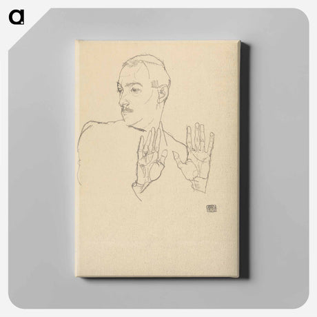 アートパネル-Arthur Roessler Portrait
 - ウィーン博物館 Canvas.