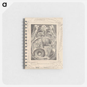 アートメモ帳-Book of Job, Plate 15, Behemoth and Leviathan - ウィリアム ブレイク Memo.