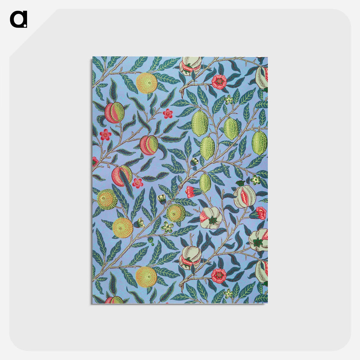 アートポストカード-Fruit or Pomegranate - ウィリアム モリス Postcard.