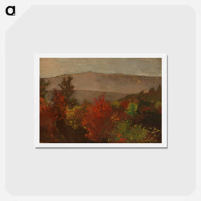 アートポストカード-Autumn Treetops - ウィンスロー ホーマー Postcard.