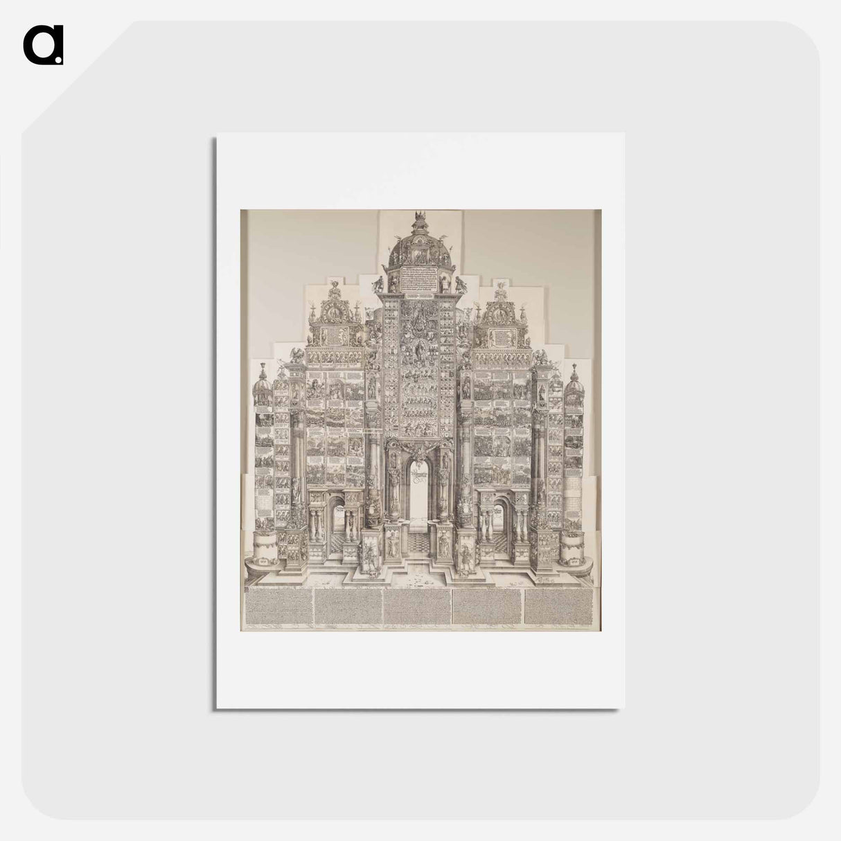 アートポストカード-ARC TRIOMPHAL D'APRES ALBERT DURER - アルブレヒト デューラー Postcard.