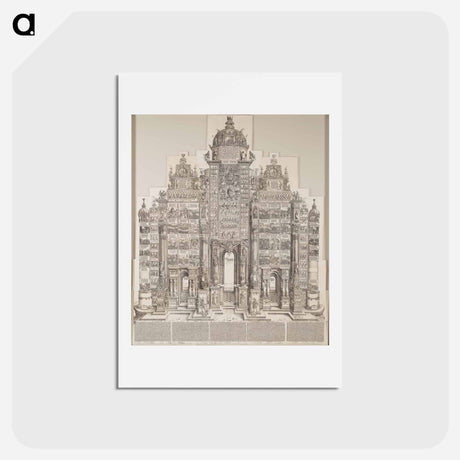 アートポストカード-ARC TRIOMPHAL D'APRES ALBERT DURER - アルブレヒト デューラー Postcard.
