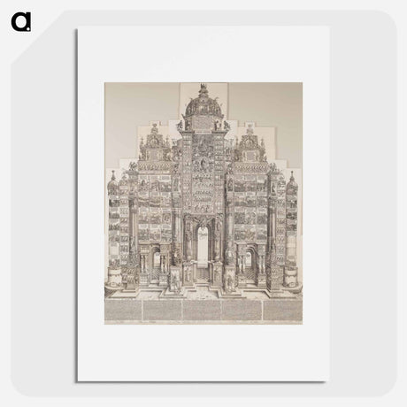 アートポスター-ARC TRIOMPHAL D'APRES ALBERT DURER - アルブレヒト デューラー Poster.