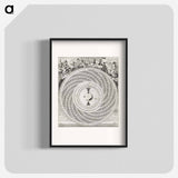 Maan en Eclipswyzer - アンティーク地図 Poster.