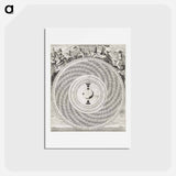 アートポストカード-Maan en Eclipswyzer - アンティーク地図 Postcard.