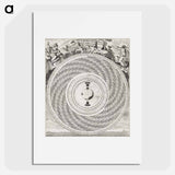 Maan en Eclipswyzer - アンティーク地図 Poster.