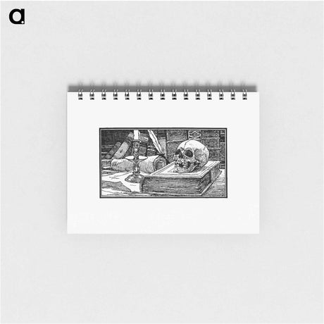アートメモ帳-Skull and Books
 - 大英図書館 Memo.