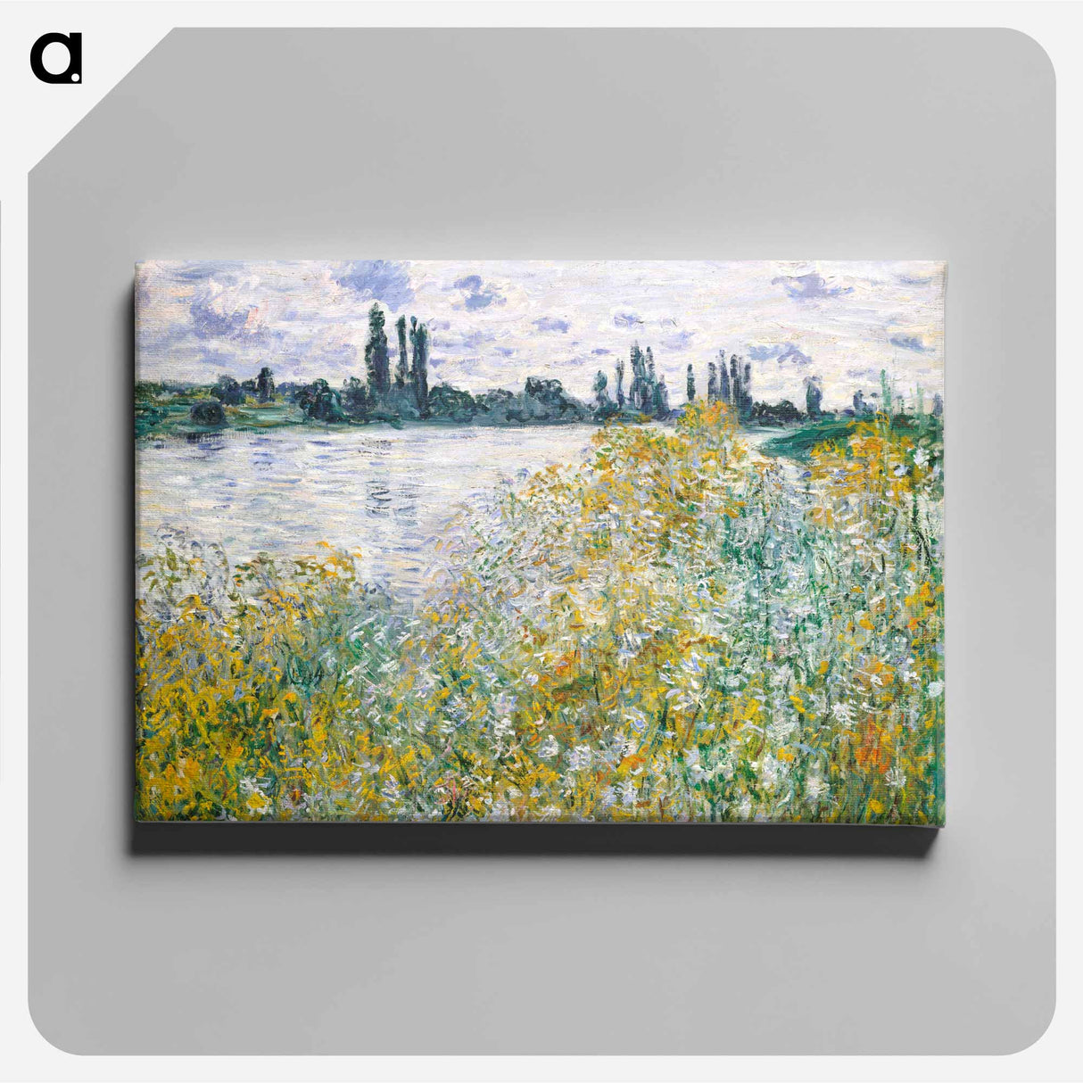 Île aux Fleurs near Vétheuil - クロード モネ Canvas.