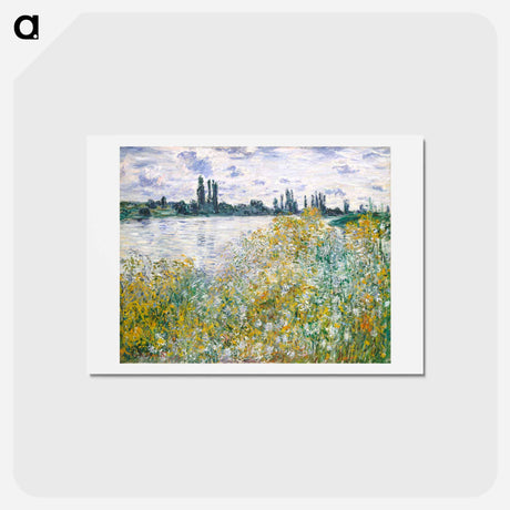 アートポストカード-Île aux Fleurs near Vétheuil - クロード モネ Postcard.