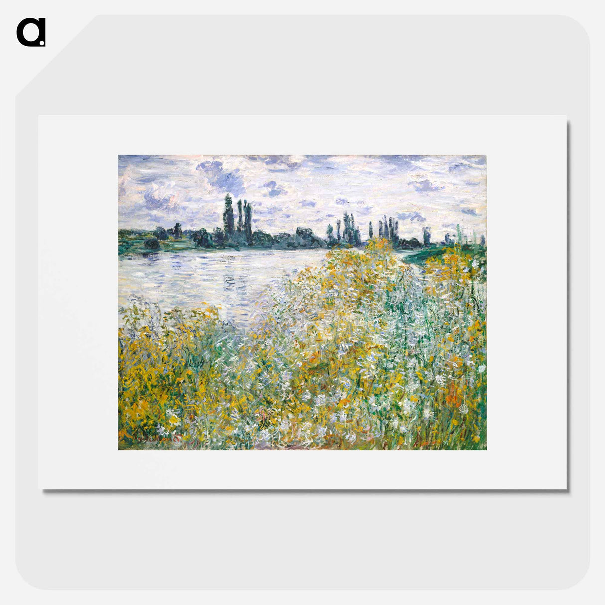 Île aux Fleurs near Vétheuil - Claude Monet Poster.