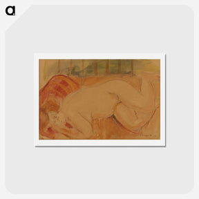 アートポストカード-Reclining Nude
 - シプリアン マジェルニク Postcard.