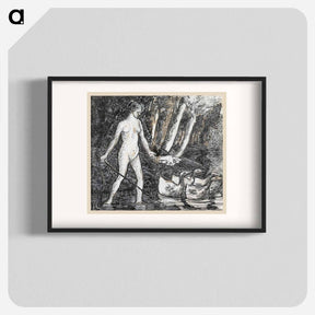アートポスター-Bather with Geese
 - ダラス美術館 Poster.