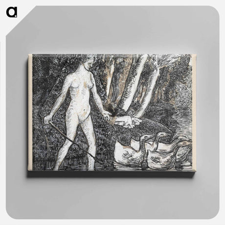 アートパネル-Bather with Geese
 - ダラス美術館 Canvas.