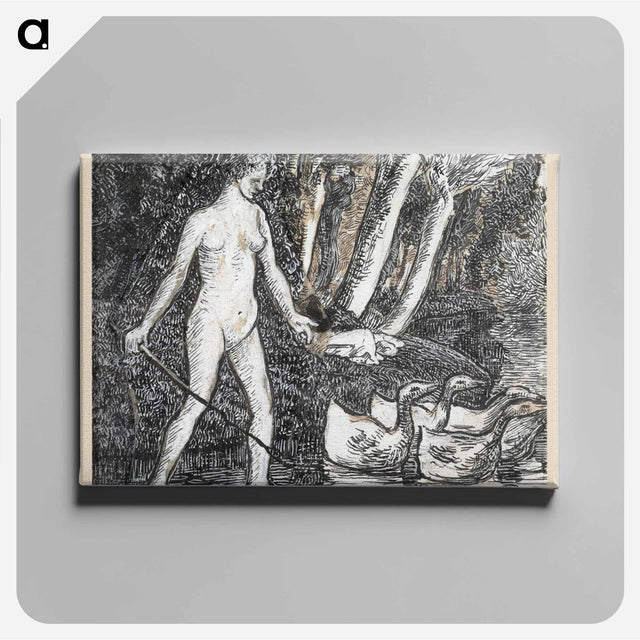 アートパネル-Bather with Geese
 - ダラス美術館 Canvas.