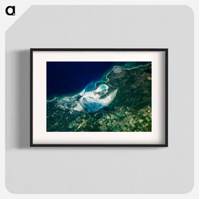 アートポスター-Calcite Quarry, Michigan
 - 上空からの地球 Poster.