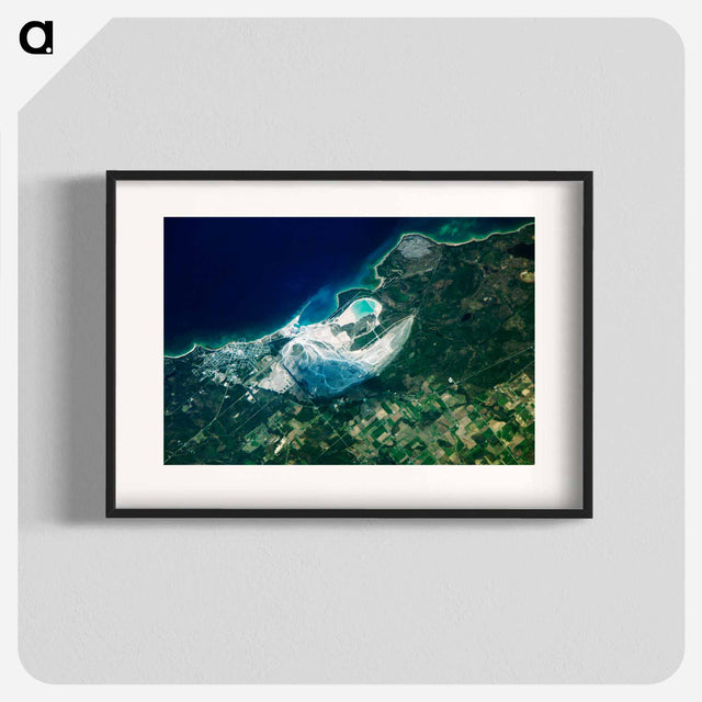 アートポスター-Calcite Quarry, Michigan
 - 上空からの地球 Poster.