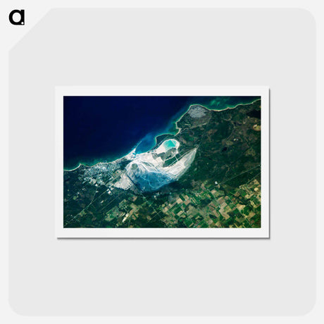 アートポストカード-Calcite Quarry, Michigan
 - 上空からの地球 Postcard.