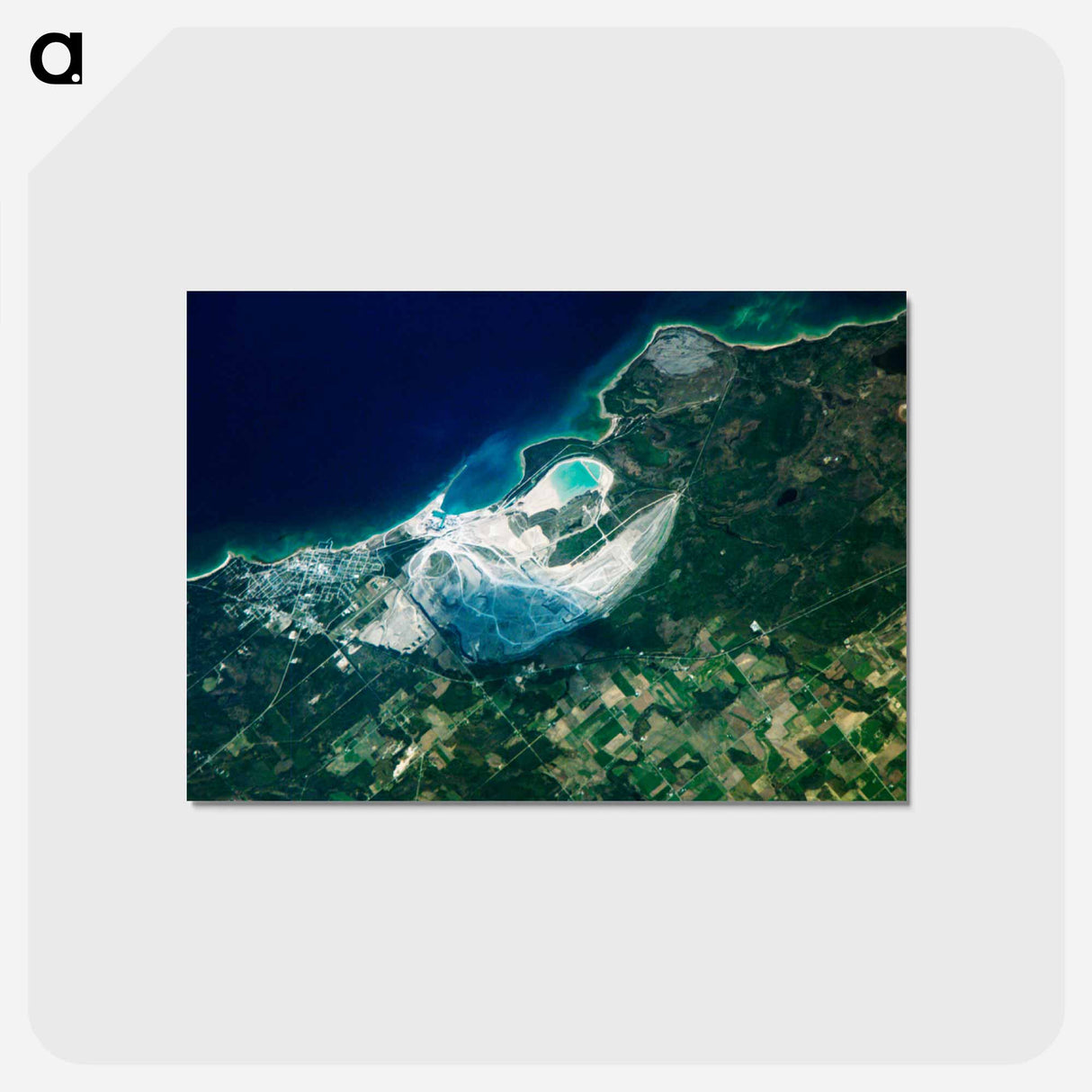 アートポストカード-Calcite Quarry, Michigan
 - 上空からの地球 Postcard.