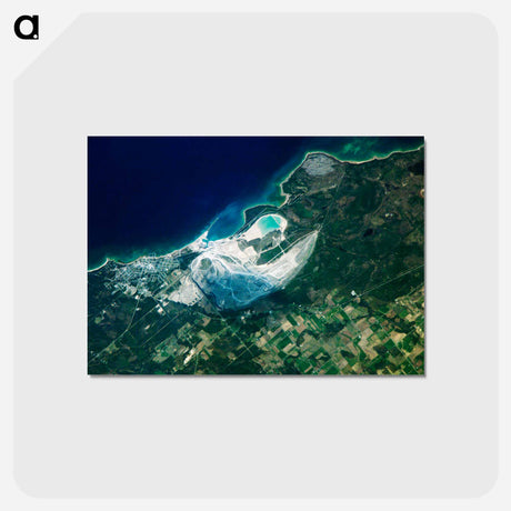 アートポストカード-Calcite Quarry, Michigan
 - 上空からの地球 Postcard.