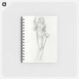 アートメモ帳-Nude Female Figure with Mirror in Right Hand - エドワード バーン ジョーンズ Memo.