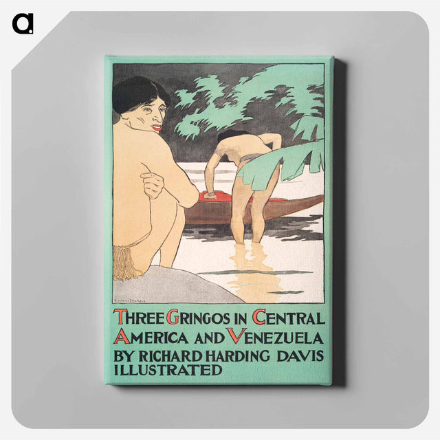 アートパネル-Three Gringos in Central America and Venezuela - エドワード ペンフィールド Canvas.