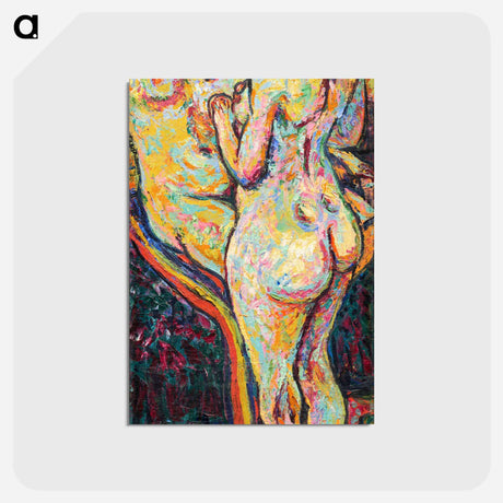 アートポストカード-Two Nudes, obverse - エルンスト ルートヴィヒ キルヒナー Postcard.