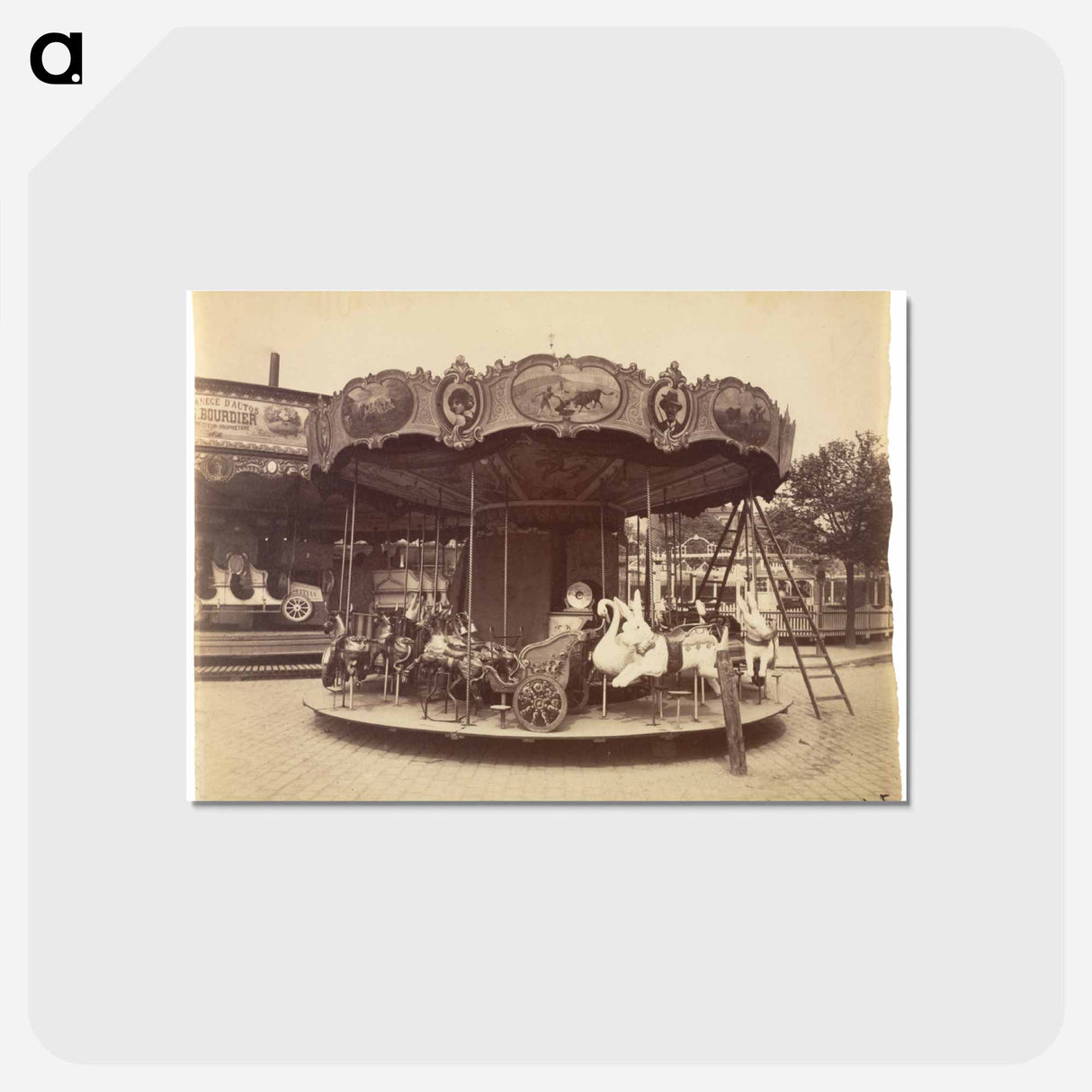 アートポストカード-Fête du Trône
 - ウジェーヌ アジェ Postcard.