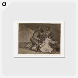 アートポストカード-This is bad (esto es malo) - フランシスコ デ ゴヤ Postcard.