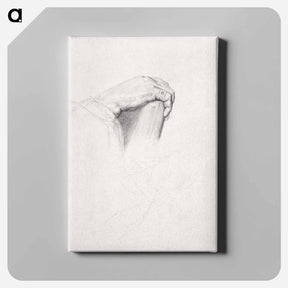 アートパネル-The Hand of Poussin, After Ingres - ジョルジュ スーラ Canvas.